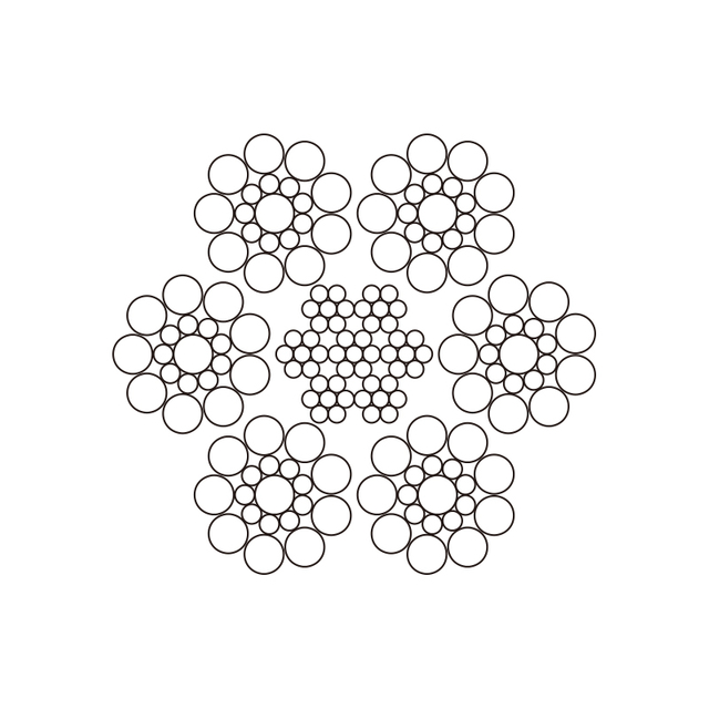 6X19S+FC steel wire rope