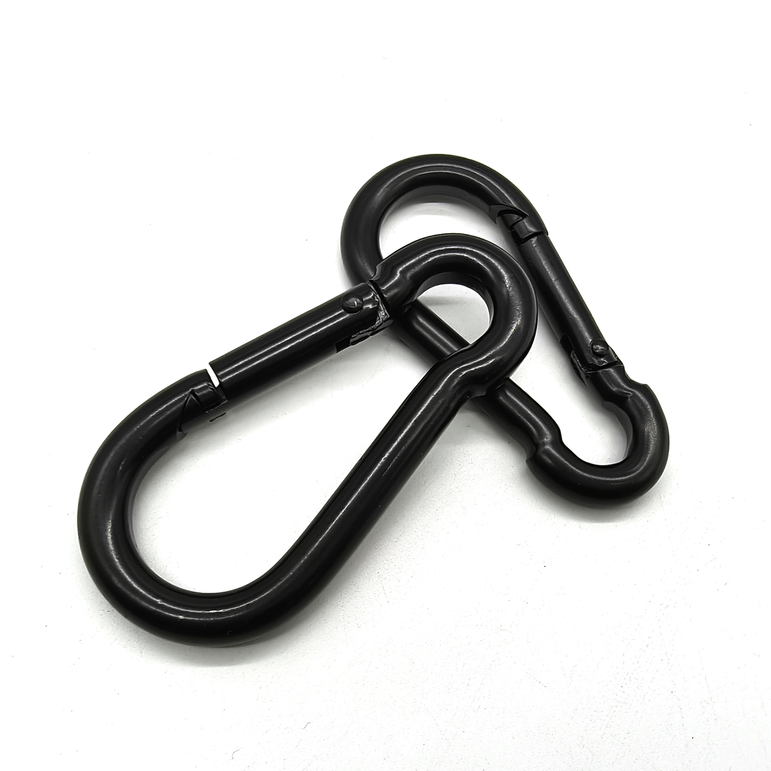 Black E-Coating Carbon Steel Carabiner Spring Snap Hook Carabiner