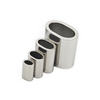 Oval-Shaped Stainless Steel Ferrule 0.8-5 Wire Rope Fittings Sleeves for Steel Cable