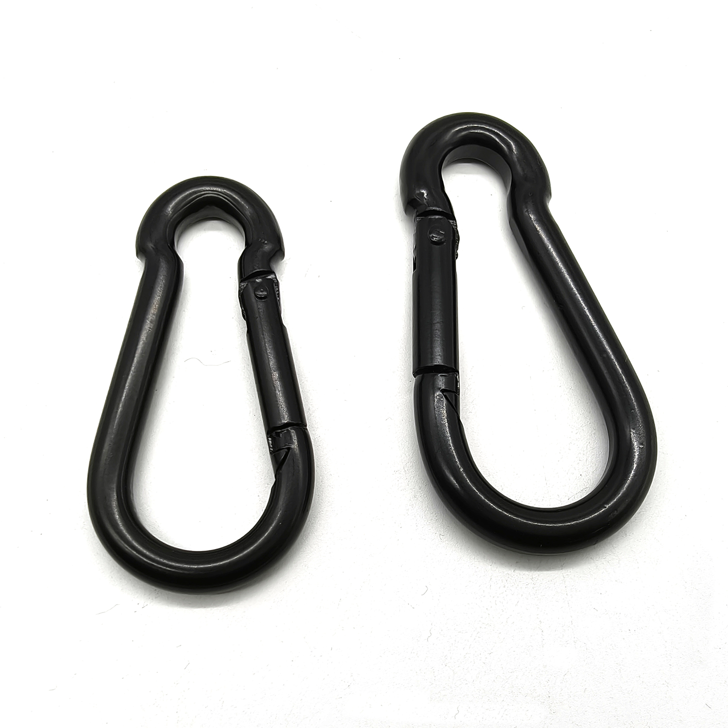 Black E-Coating Carbon Steel Carabiner Spring Snap Hook Carabiner