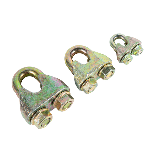 Yellow Zinc Plated DIN1142 Malleable G450 Wire Rope Clip