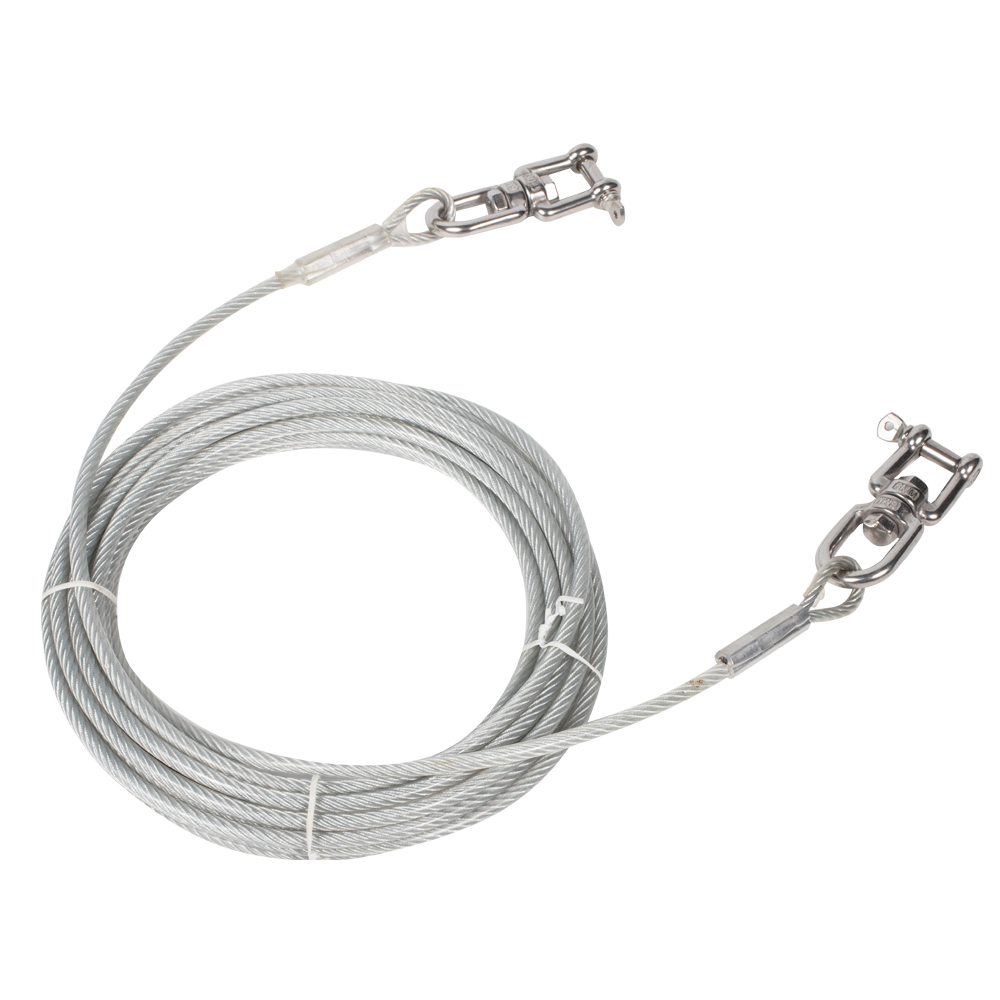 Stainless Steel Cable Lead Made of Coated Wire Durable Rope Chew Resistant Pet Dog Leash for Dogs