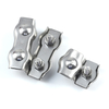 AISI304 Stainless Steel Duplex Wire Rope Clips Cable Clamps Double Grips Cable Clamps For Steel Wires