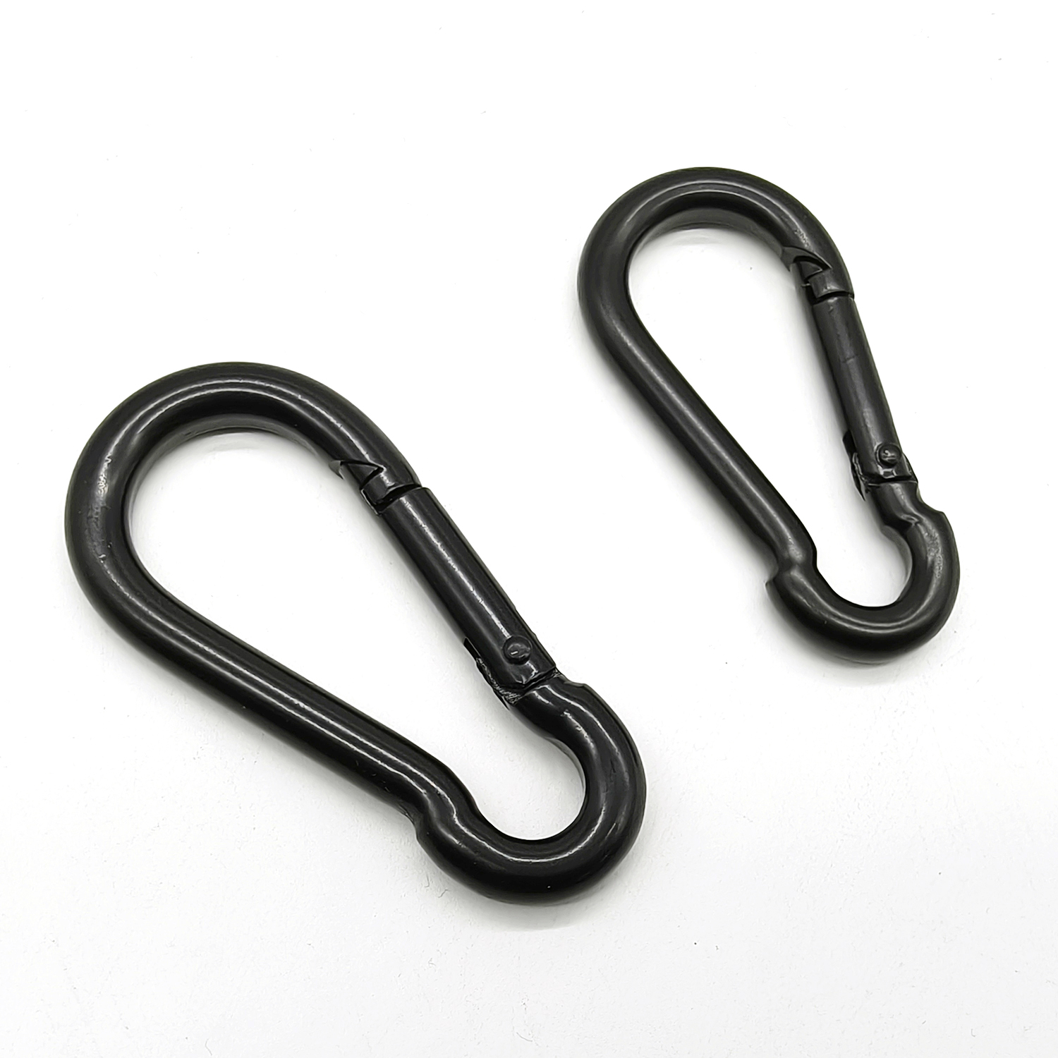 Black E-Coating Carbon Steel Carabiner Spring Snap Hook Carabiner