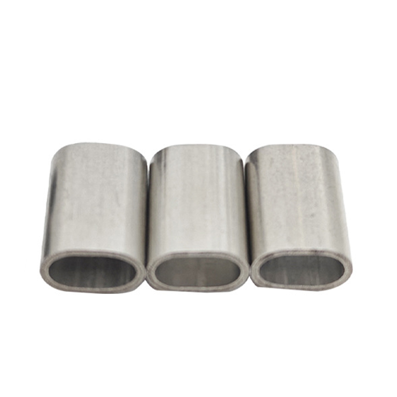 Oval-Shaped Stainless Steel Ferrule 0.8-5 Wire Rope Fittings Sleeves for Steel Cable