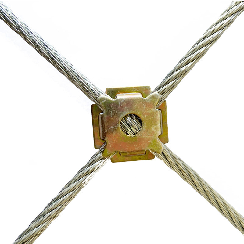 Factory Price Galvanized Steel Wire Rope Net Clip Wire Rope Mesh Clamp