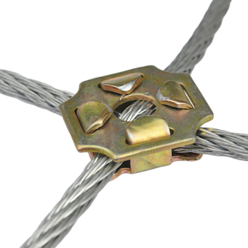Factory Price Galvanized Steel Wire Rope Net Clip Wire Rope Mesh Clamp