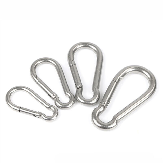 304 Stainless Steel High Quality DIN5299 Carabiner Zinc Plated Spring Snap Hook Carabiner