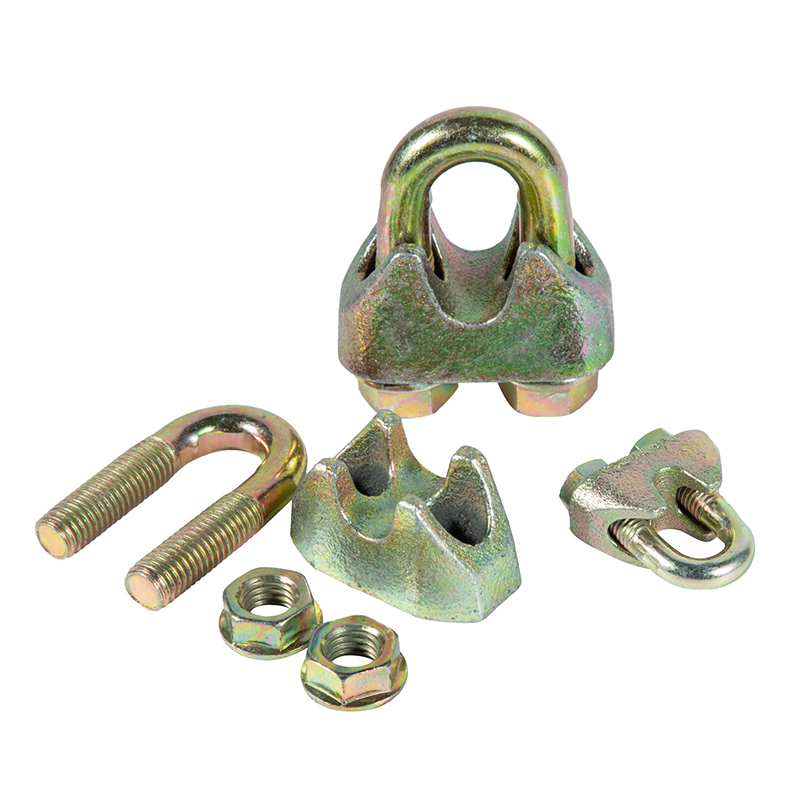 Yellow Zinc Plated DIN1142 Malleable G450 Wire Rope Clip