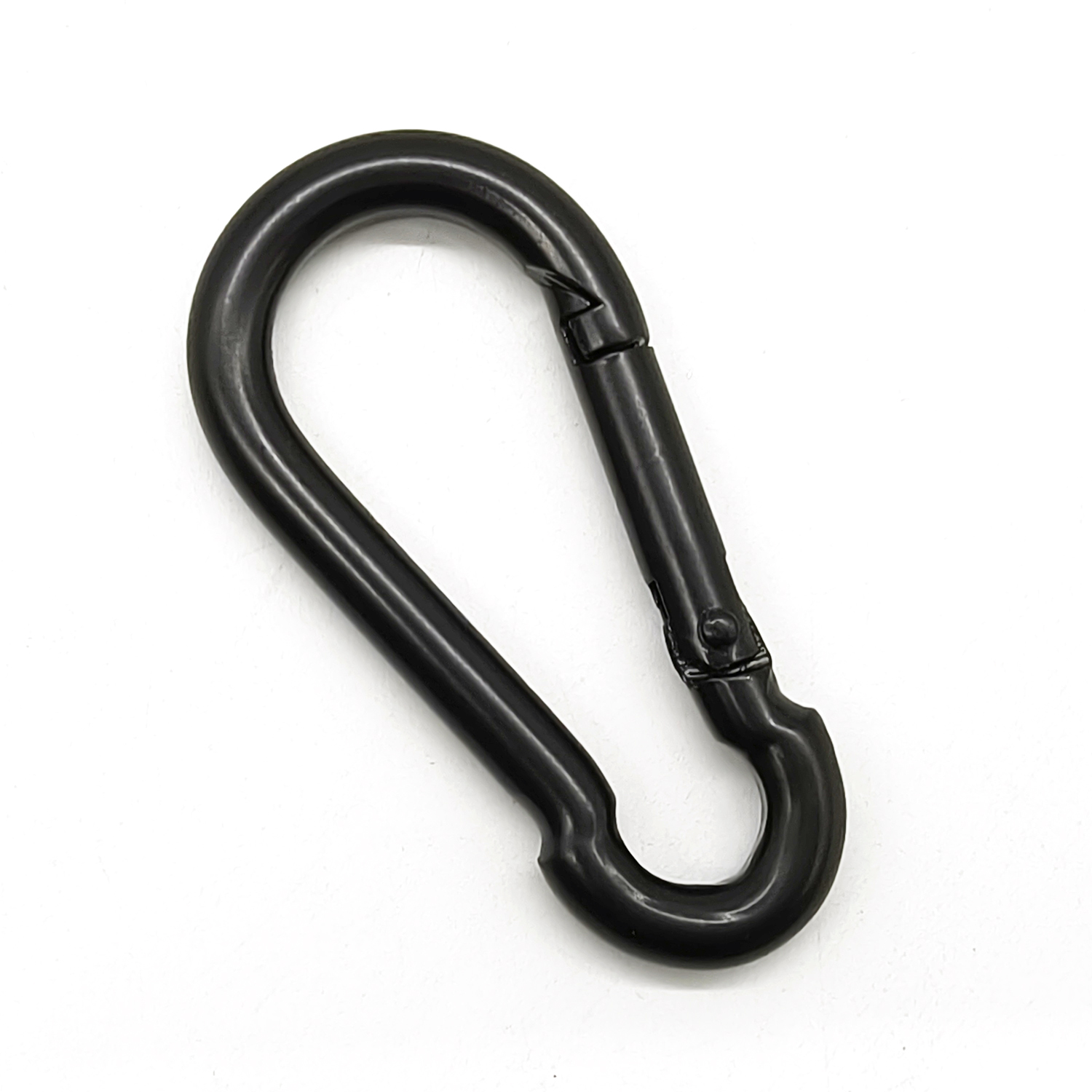Black E-Coating Carbon Steel Carabiner Spring Snap Hook Carabiner