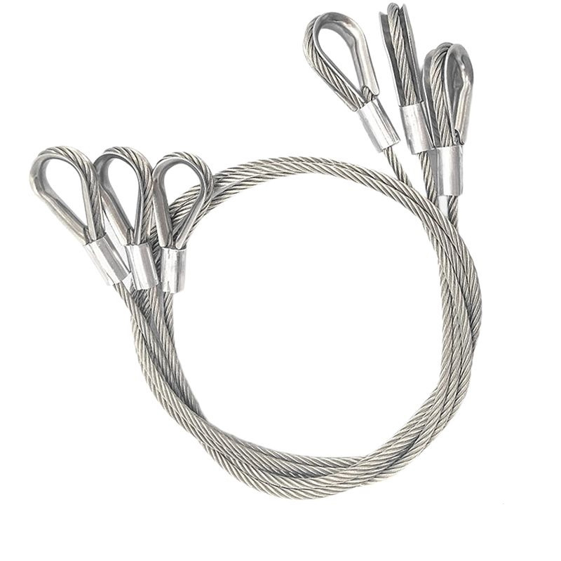 Stainless Steel Wire Rope Sling with Eye Loop Both End