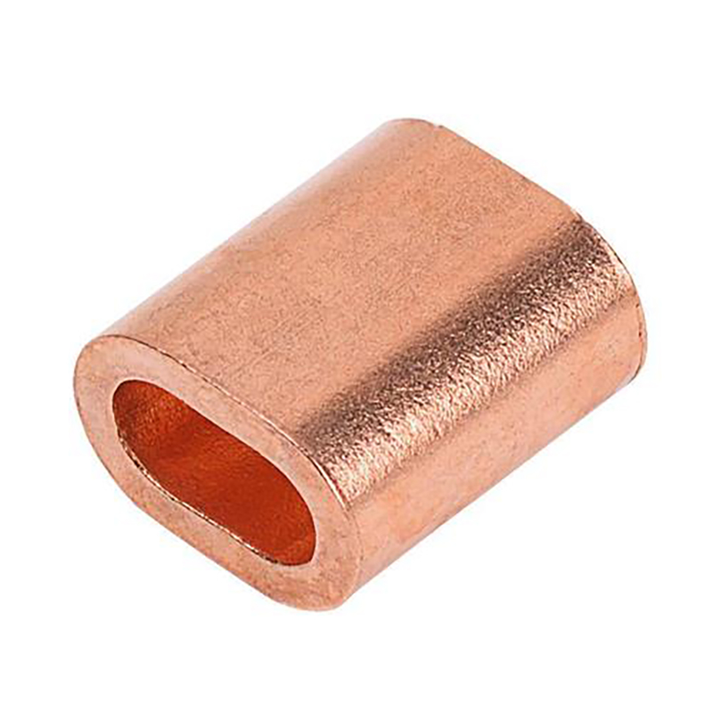 Steel Wire Rope Ferrules Copper Oval Crimping Loop Sleeve Ferrules