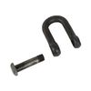 Black Painted D Type Connecting Shackle with Square Head Screw Pin