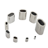 Oval-Shaped Stainless Steel Ferrule 0.8-5 Wire Rope Fittings Sleeves for Steel Cable