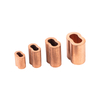 8-shaped US Type Hourglass Copper Sleeves For Wire Rope Clip Fittings